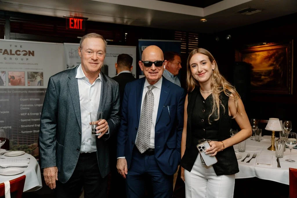 BHA condominium leaders gathered together at a community event