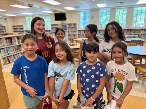 Southside Preparatory Academy students together in the school library