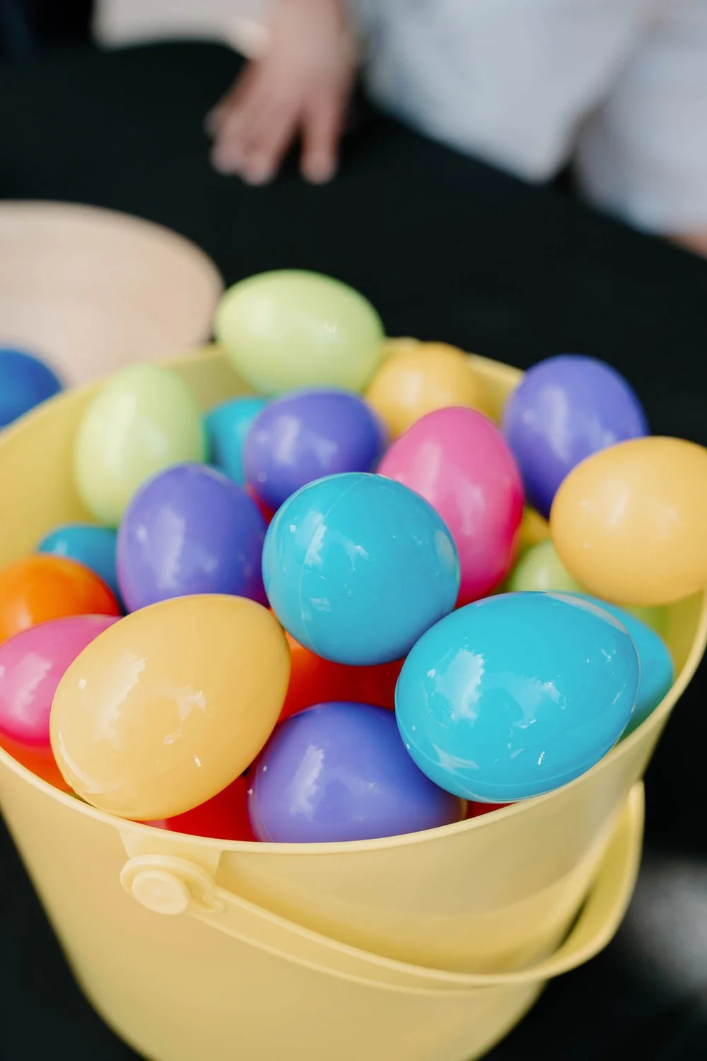 Colorful eggs at a BHA Easter celebration